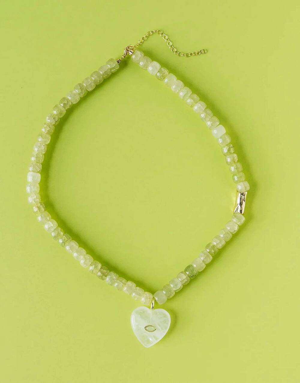 NEW MACRAE & CO women's limoncello necklace in green